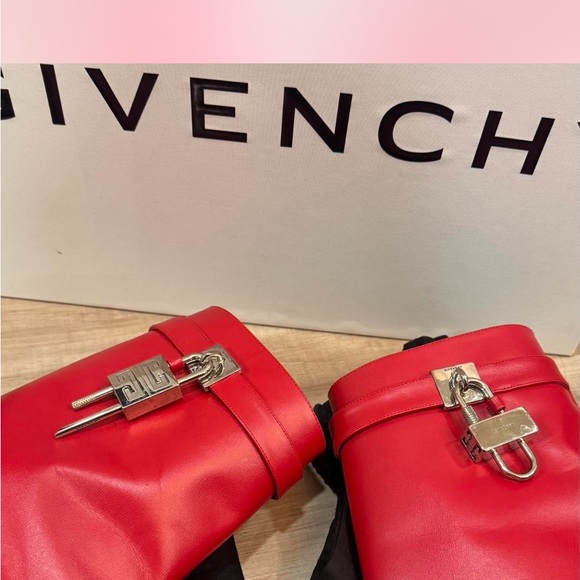 Givenchy Red Heeled Boots - Picture 3 of 8